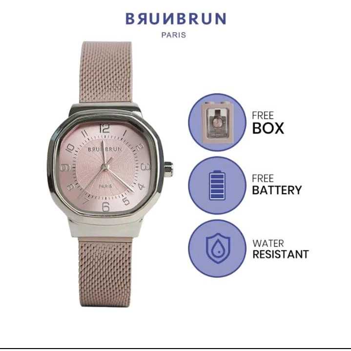 JAM TANGAN WANITA  REMY TERBARU BRUNBRUN PARIS ORIGINAL