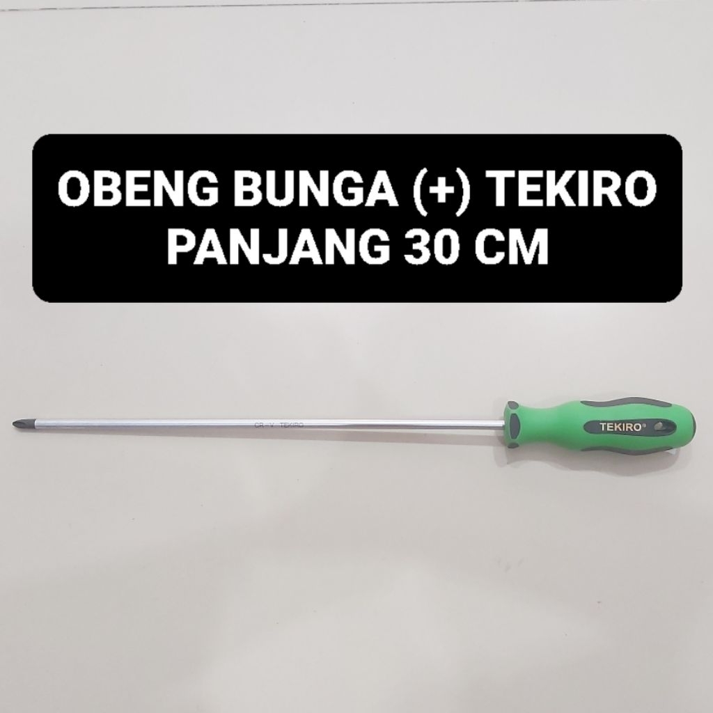 TEKIRO Obeng Bunga Panjang 30 CM Plus