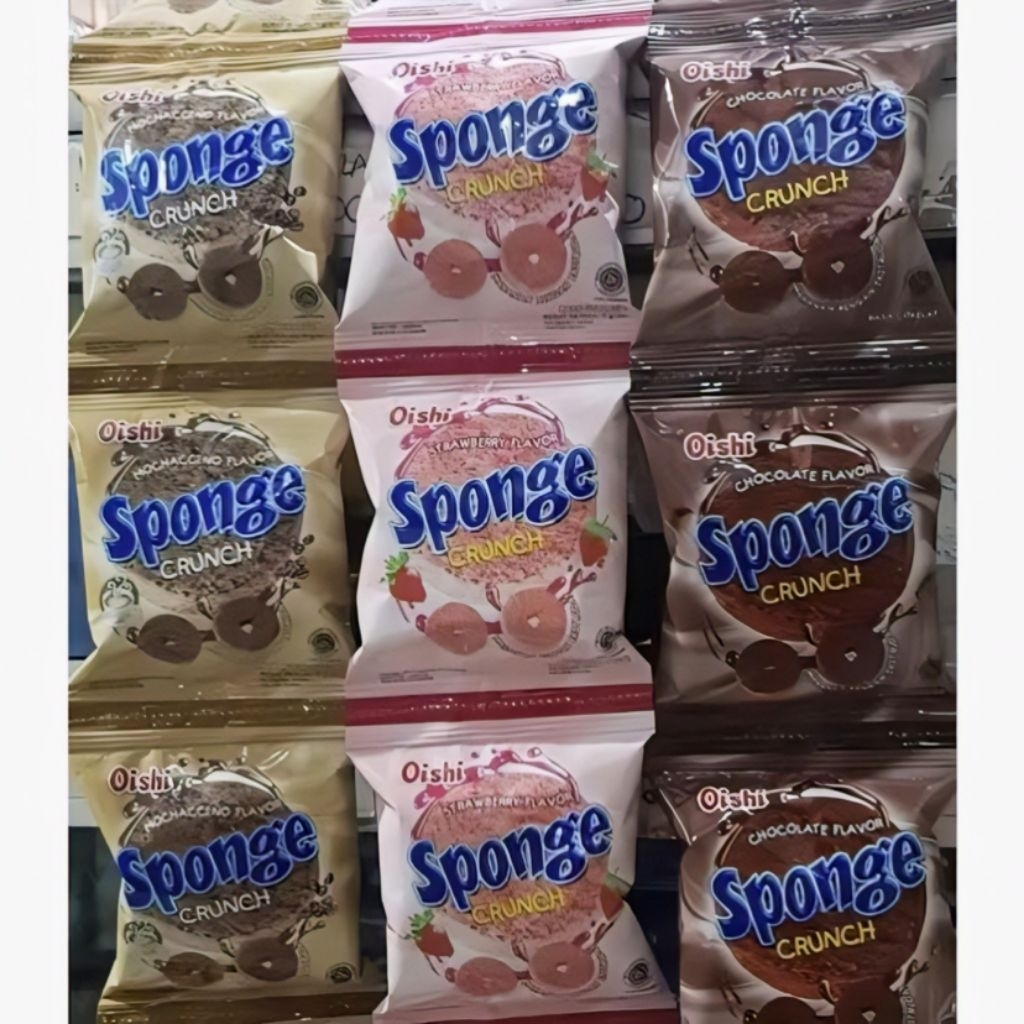 

Oishi Sponge Crunch isi 10 Bungkus Per Renceng ( Kemasan Besar )