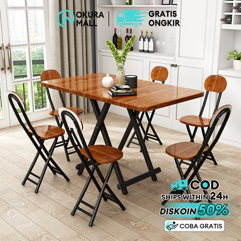 Meja Makan Meja Lipat  Meja Teras  Meja Cafe  Kursi Makan  Kursi Lipat Meja Makan set Kursi