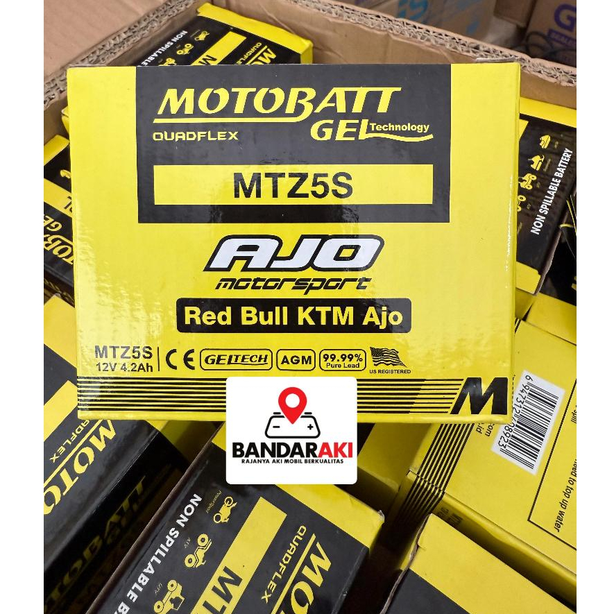 Motobatt Gel MTZ5S / GTZ5S UNTUK SEMUA JENIS RODA 2 JAMINAN 100% ORIGINAL MOTOBATT