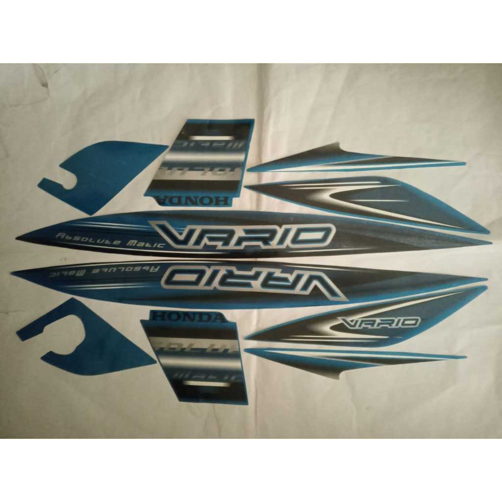 stiker striping honda vario karbu 110 2008 2009 biru