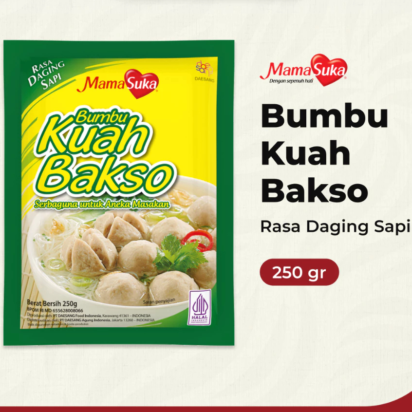 

MamaSuka - Bumbu Kuah Bakso Sapi 250 Gr Gurih Autentik