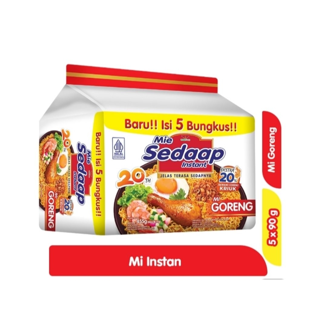 

Sedaap Mi Instan Goreng Isi 5 x 90 g