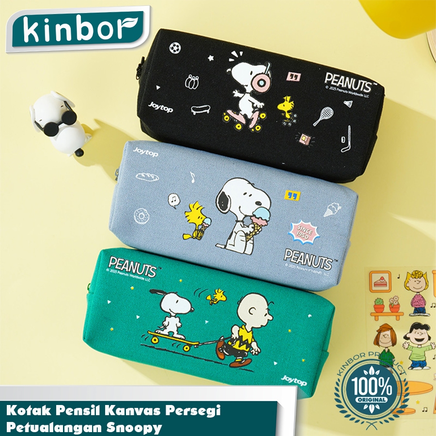 

Tempat Kotak Pensil Kanvas Snoopy Sekolah / Pencil Case Peanuts Snoopy / Tas Peralatan Alat Tulis Kreatif Anak Krakter Snoopy