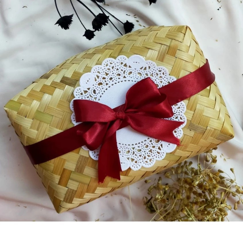 Besek Kecil Panjang – Box Souvenir Unik Kekinian – Packaging Nasi Rice Box Kotak Botol