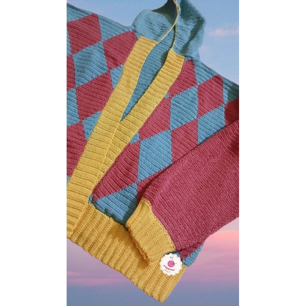 Howl's Moving Castle Cardigan Custom/ HOWL'S MOVING CASTLE CROCHET CARDIGAN