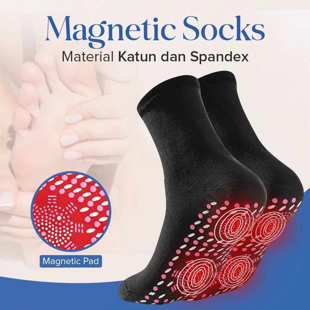 Kaos Kaki Magnetik Terapi Kesehatan Refleksi Titik Akupuntur Pijat Kaki