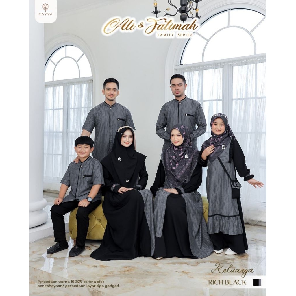 Sarimbit Ali Fatimah by Rayya (Rich black) READY STOCK