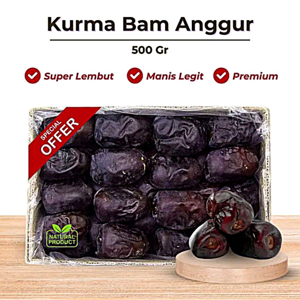 

Kurma Madu/Kurma anggur/Kurma Bam