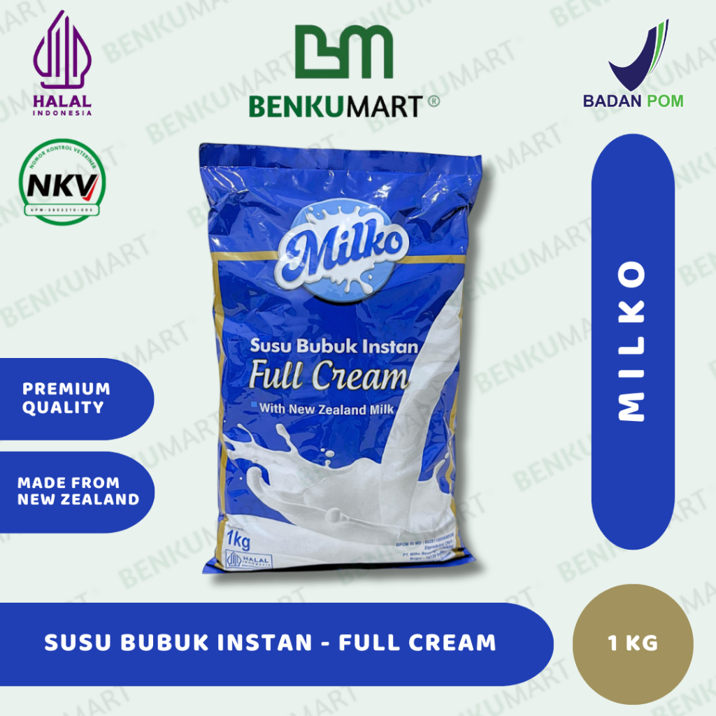 

Milko Susu Bubuk Instan Rasa Original 1 Kg | NZMP - Full Cream | HALAL