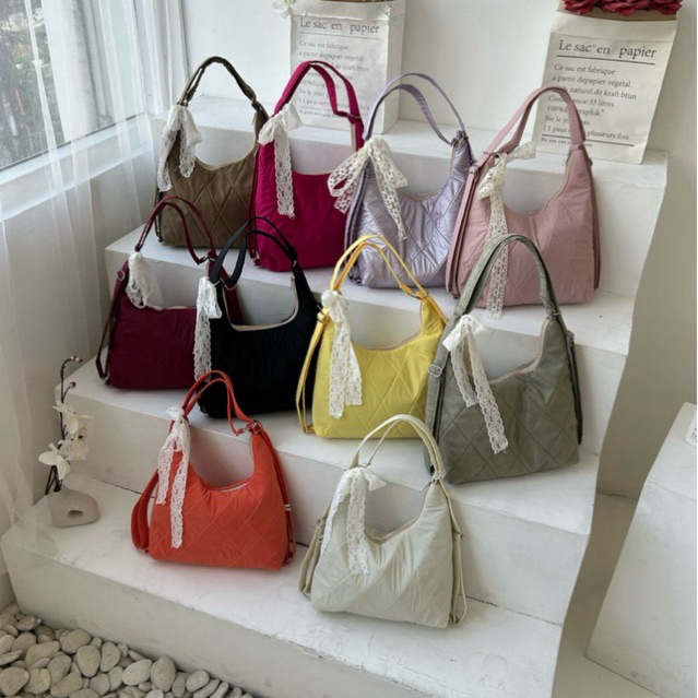 Brownie 3in1 bag Ransel Puffy Waterproof | Tas Bahu wanita | Tas ransel Wanita by roetoe