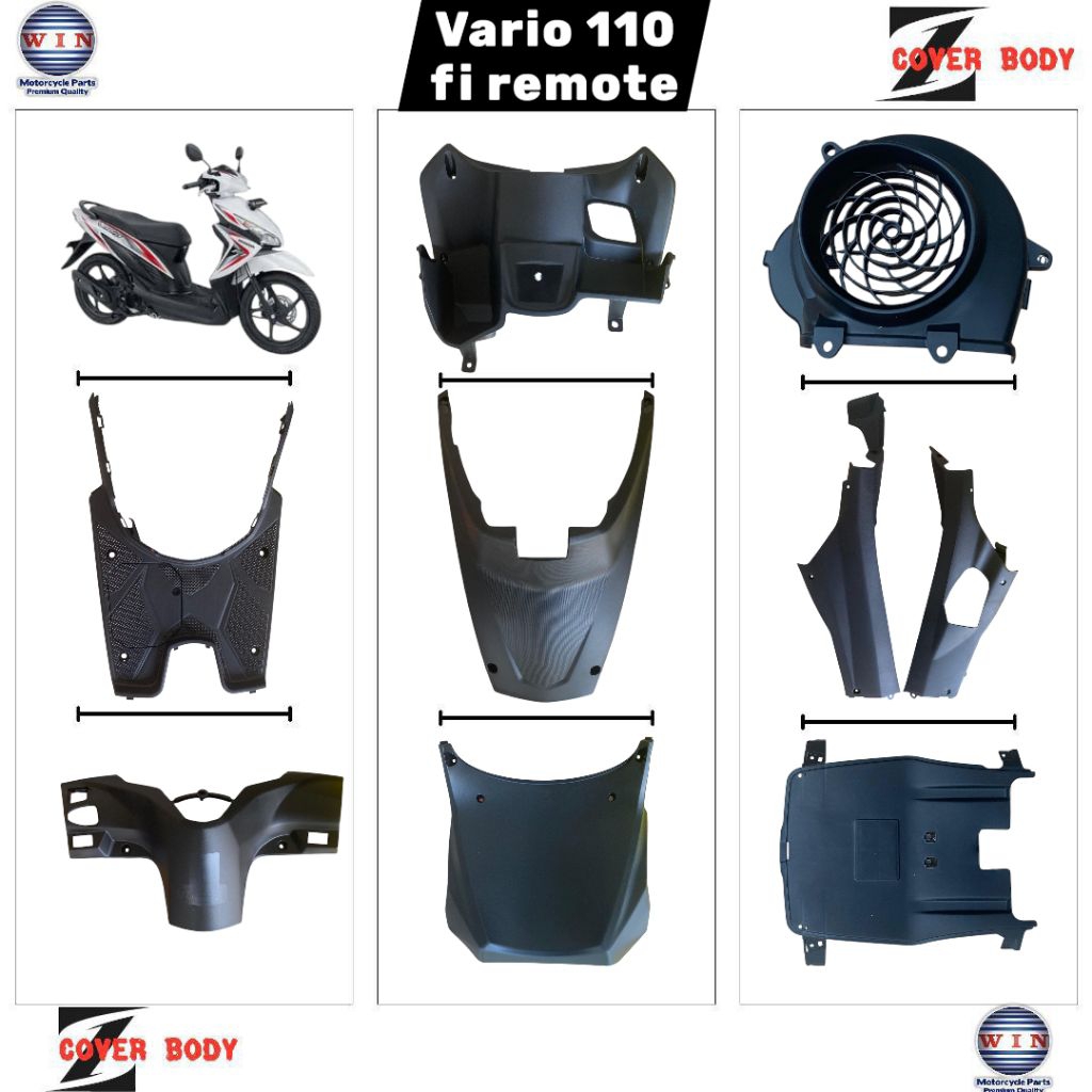 ORIGINAL WIN  fulset body kasar vario 110 fi remot agnes