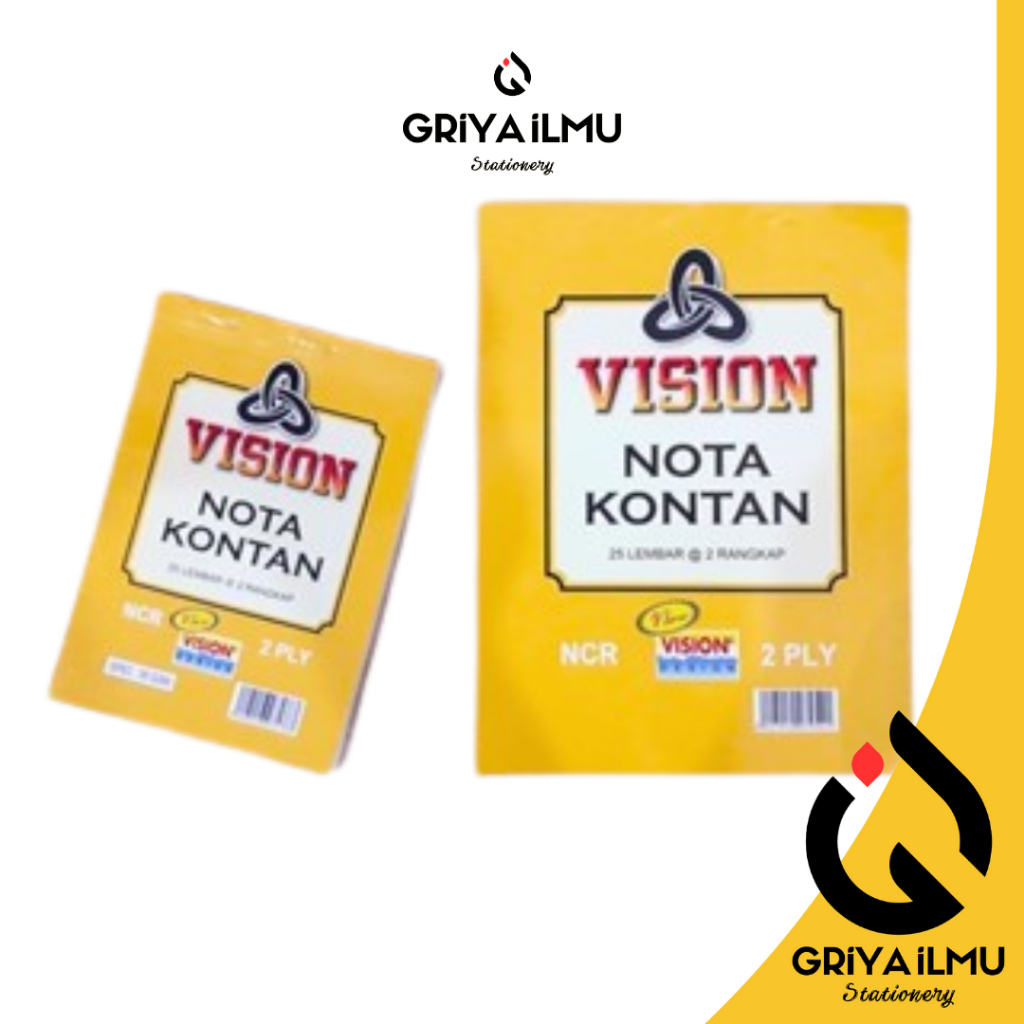 

Nota Kontan VISION NCR 25 Lembar 2 Ply/3 Ply (052012)/(052018)/(052019)/(052024)