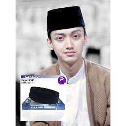 Songkok Hitam Awang AC Beludru Tahan Air || Peci Hitam Awang Jahitan Kuat Polos || Peci Hitam || Pec