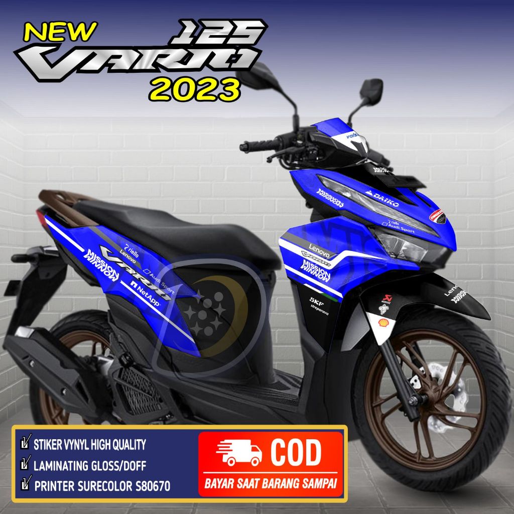 Stiker full body Vario 125 2023 Striping Vario 125 New 2023 Decal Motor Vario 125 2023 Mission Winow