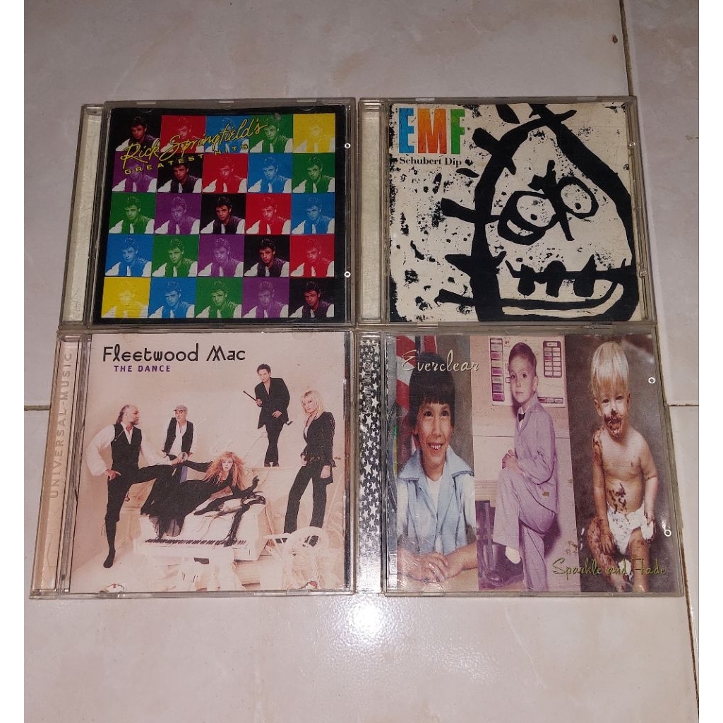 cd RICK SPRINGFIELDS-Greatest Hits / EMF-Schubert Dip / FLEETWOOD MAC-THE Dance / EVERCLEAR-Sparkle 