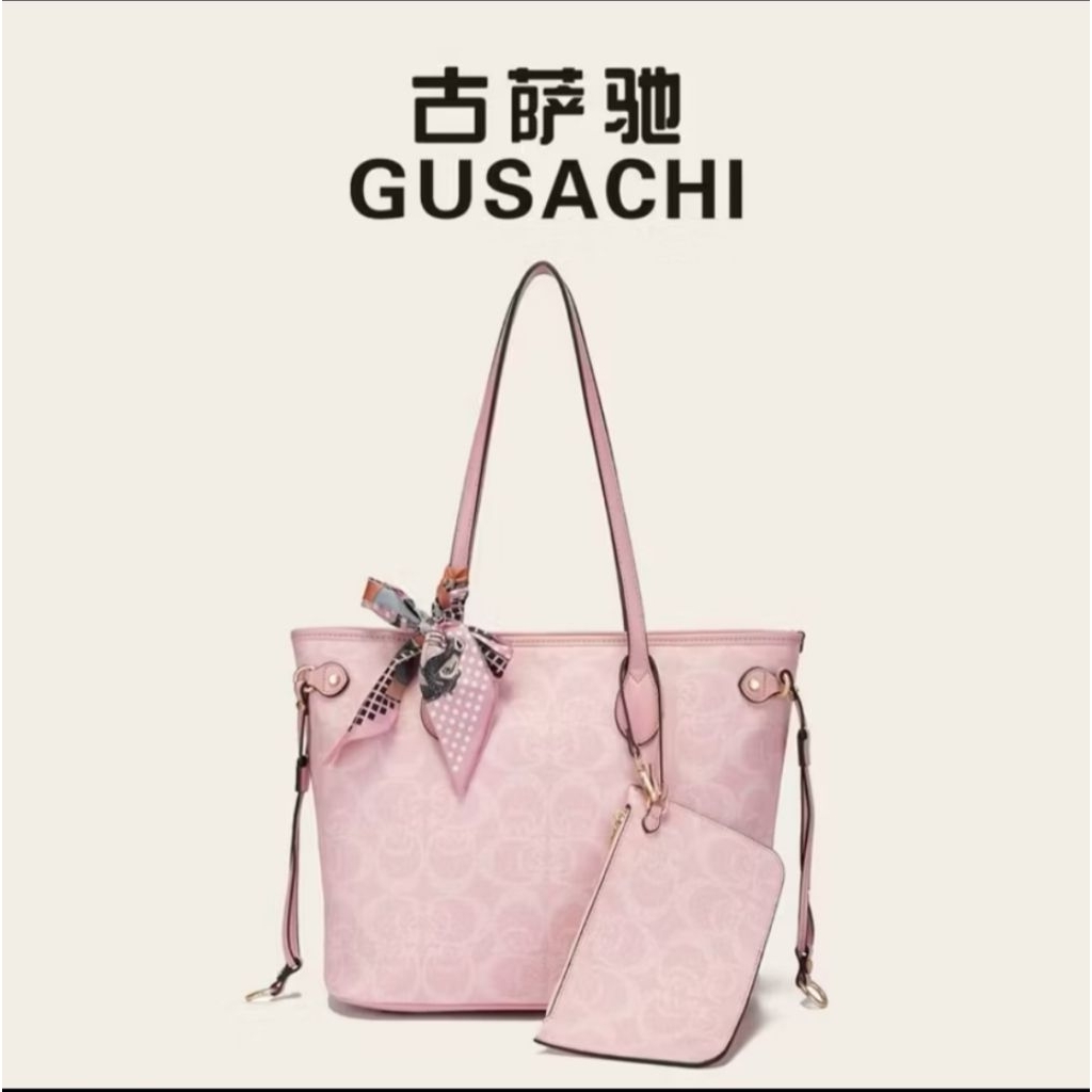 GUSACHI Tas Fashion Tote/Selempang Wanita #BL8074 Pink