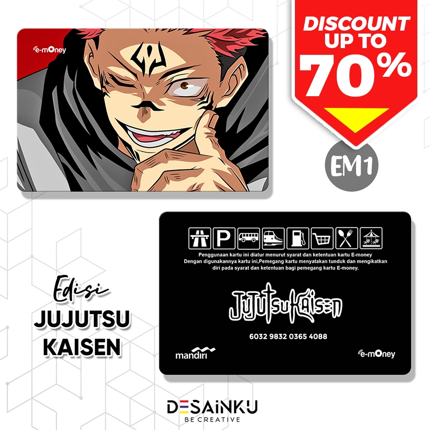 Emoney JUJUTSU KAISEN / Tap Cash Flazz Brizzi / Kartu Elektronik