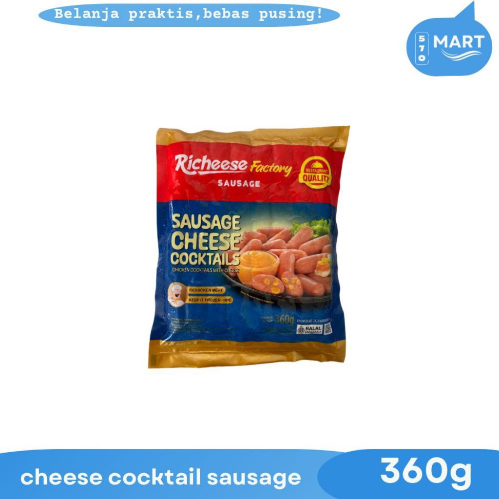 

Richeese factory Cheese Cocktails Sausage 360gr