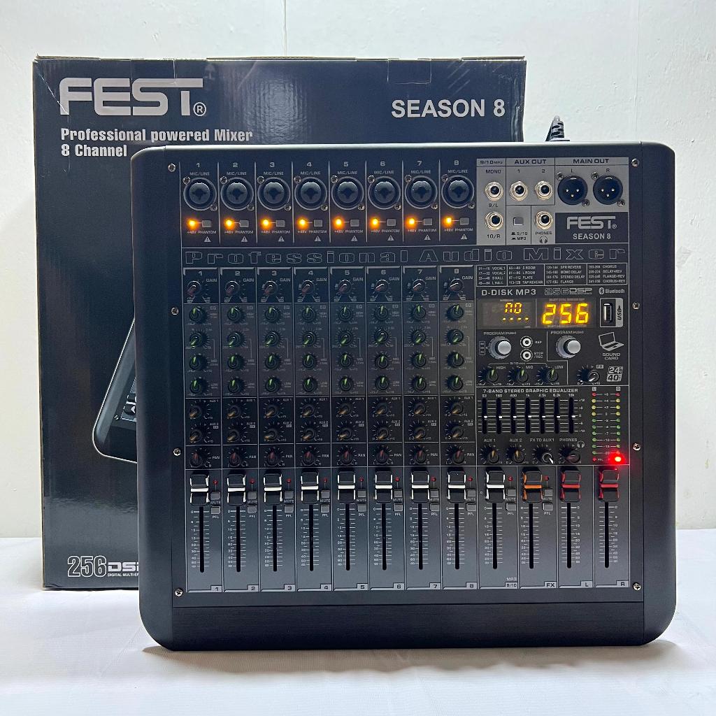 Power Mixer Fest Season 8 Original 8 Channel + Stereo L R