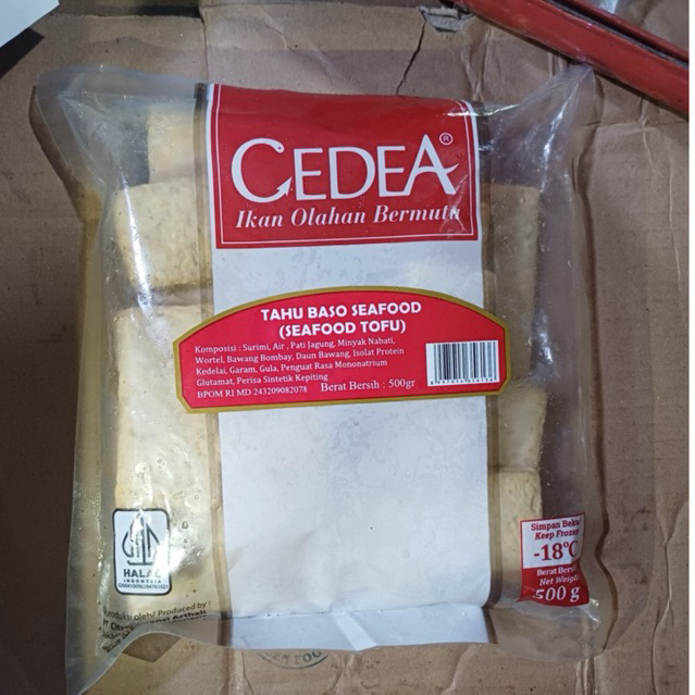 

Cedea Seafood Tofu 500gram