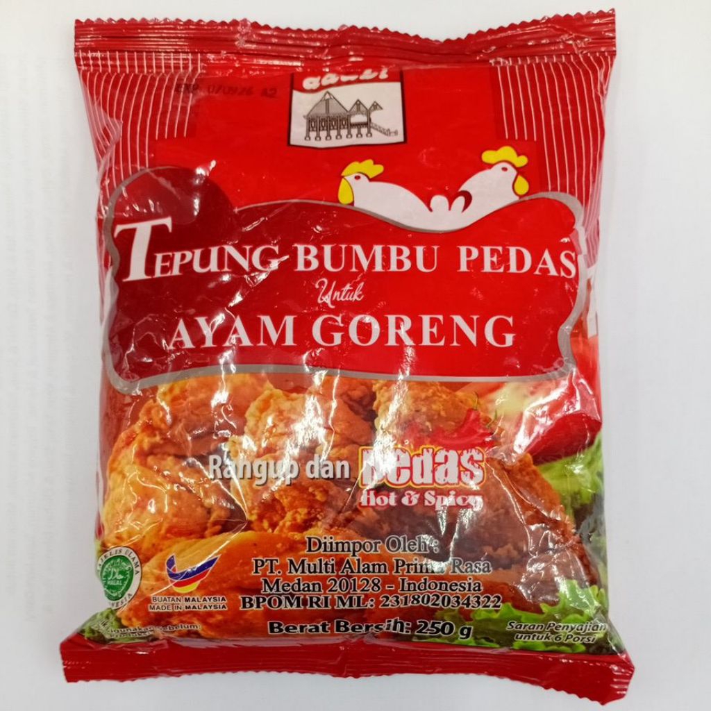 ADABI TEPUNG BUMBU AYAM GORENG PEDAS 250gr