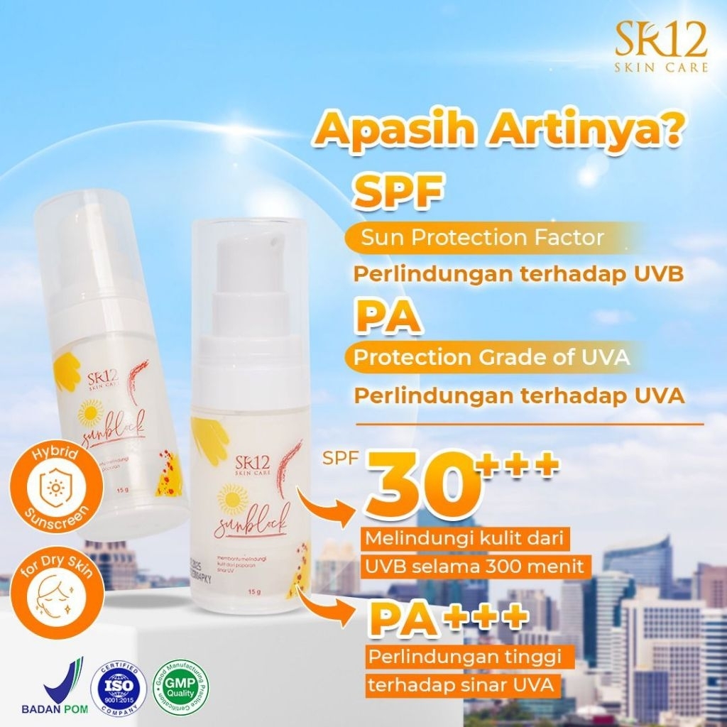 Sun Block SR12 / Sunscreen / Tabir Surya