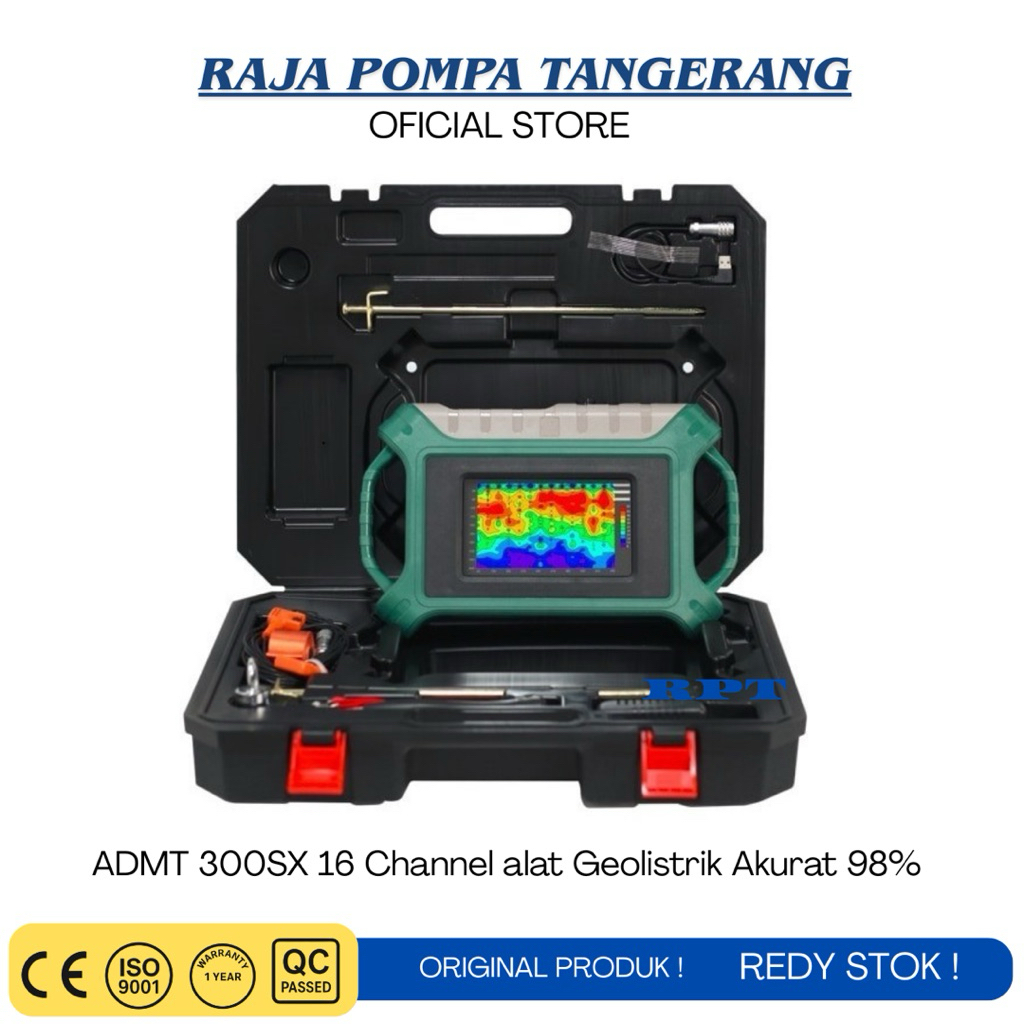 

ADMT 300SX 16 Channel alat Geolistrik Akurat 98%