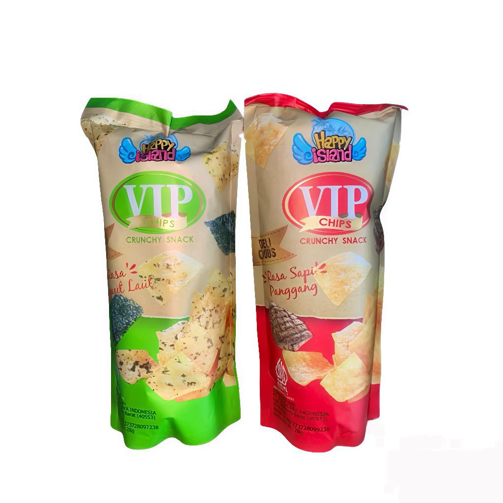 

VIP Chips Keripik Kentang 28gr 1pak isi 10
