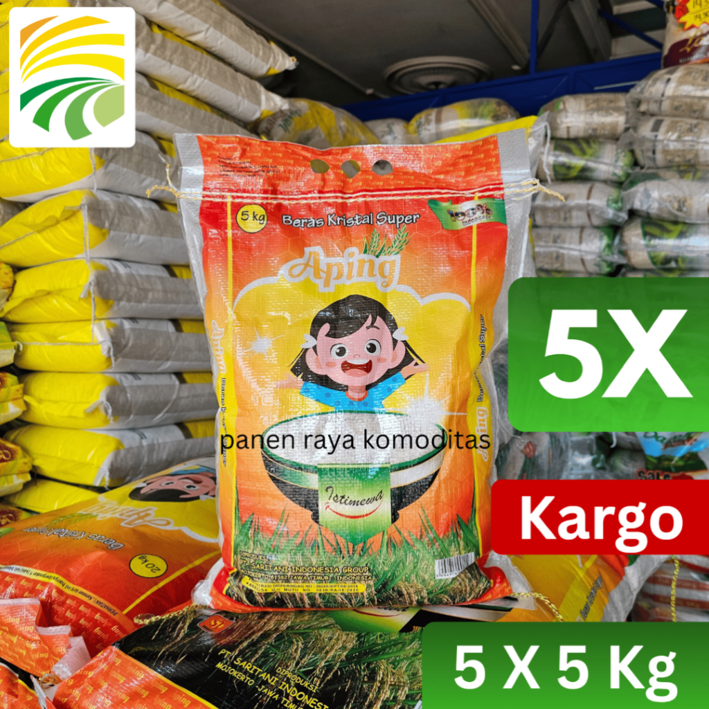 

[Kargo] Beras Premium Aping 5kg x 5 (1 Ball)