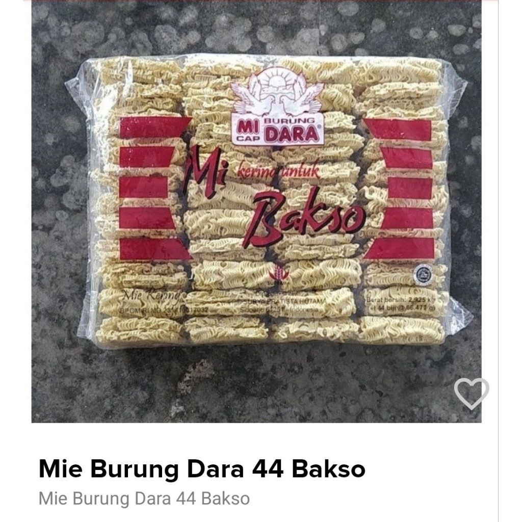 mie burung dara isi 44
