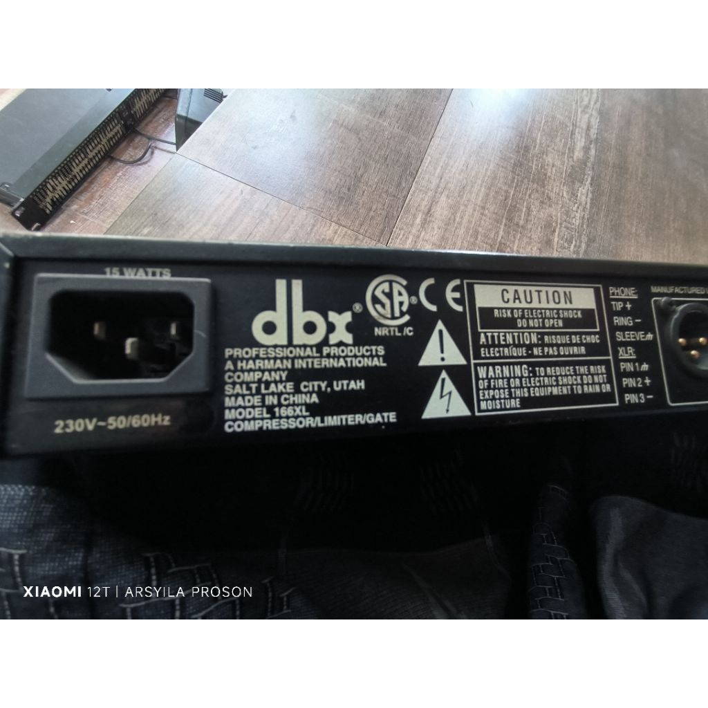 compres limiter gate DBX 166XL ORIGINAL china