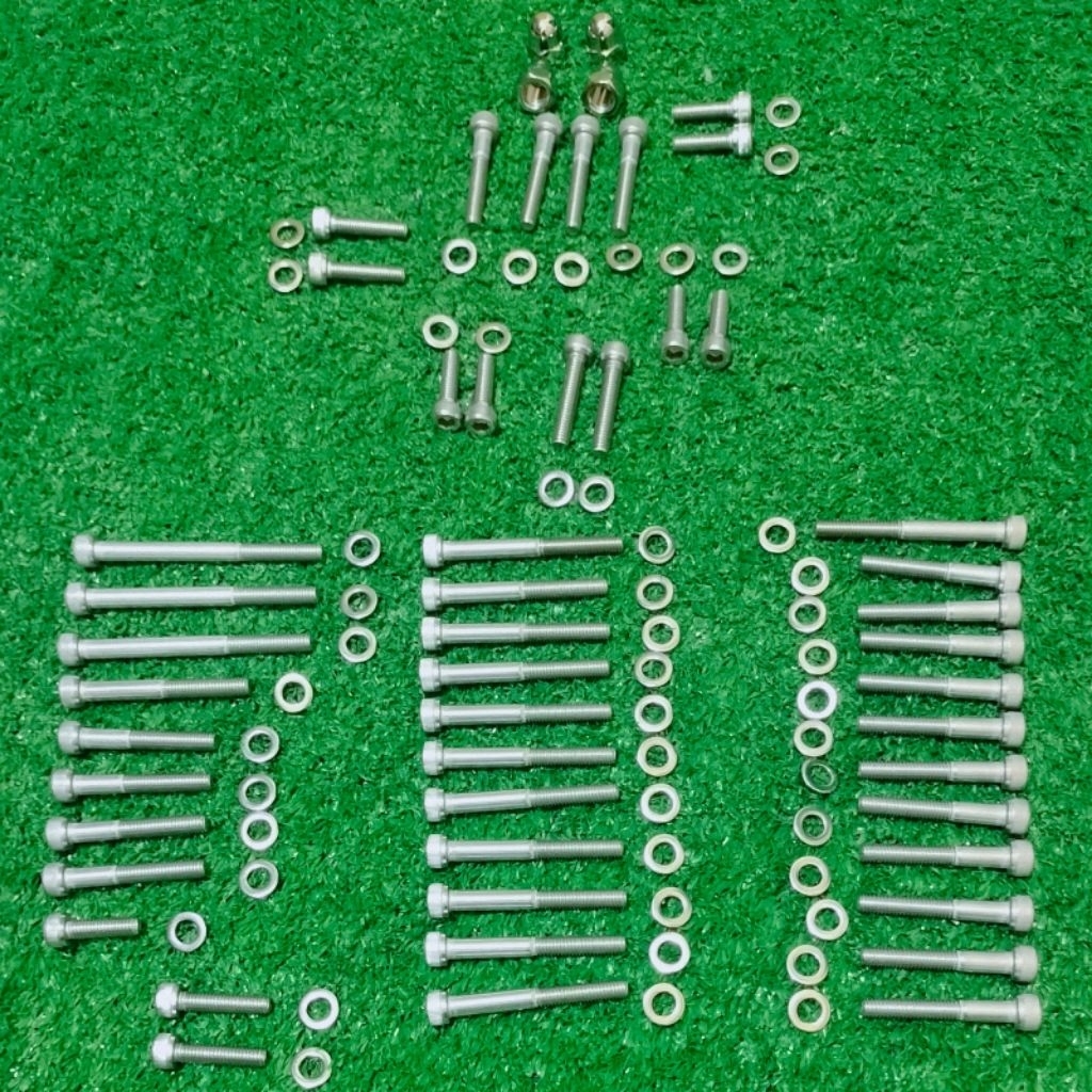 baut set mesin GL MP TIGER stainless THE