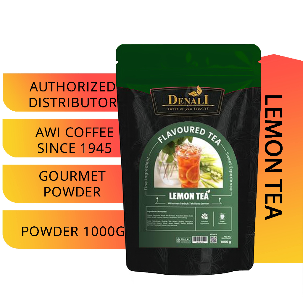 

Awi Segar Harum I Powder lemon tea 1000gr I denali I coffee | Flavored