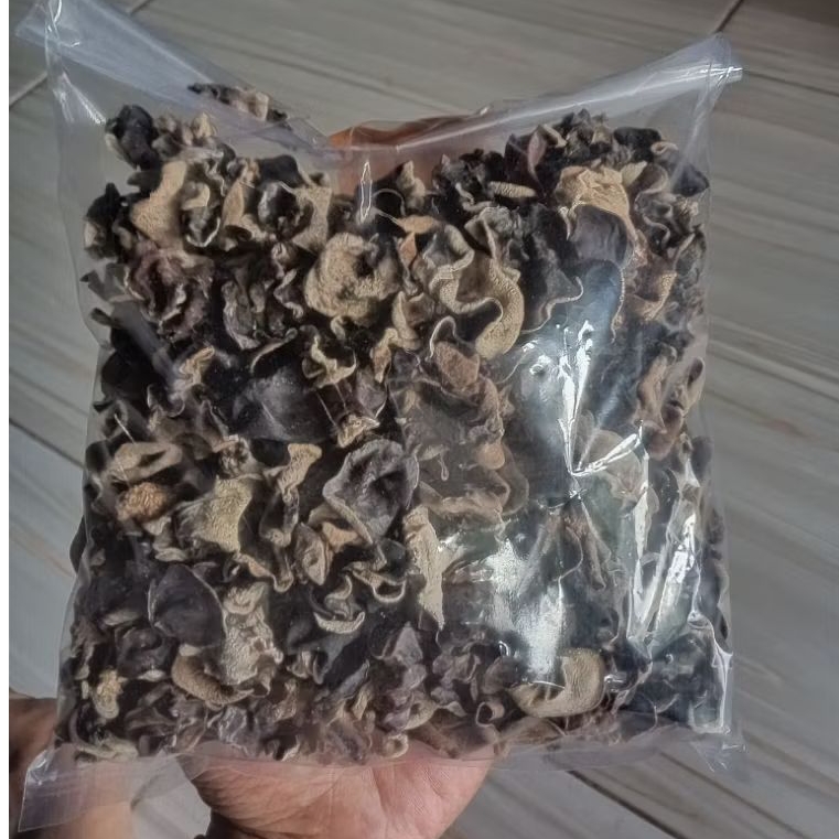 

jamur kuping kering rencekan/daun kecil-kecil 250gram