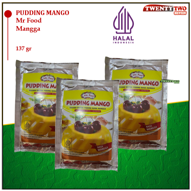 

[6 X]Tepung Pudding Mango Mr Food 137gr