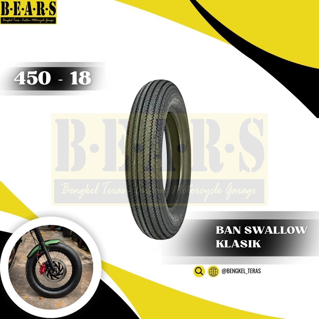 Ban Clasic Swallow Kawasaki W175 450 18