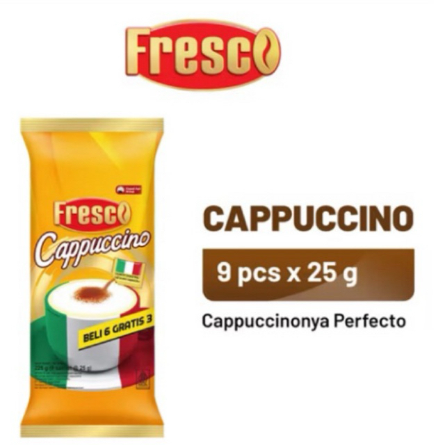 

FRESCO Cappuccino 1 Bag (9 x 25 gr)