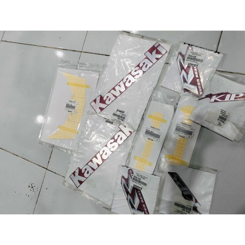 striping ninja rr old merah maroon original