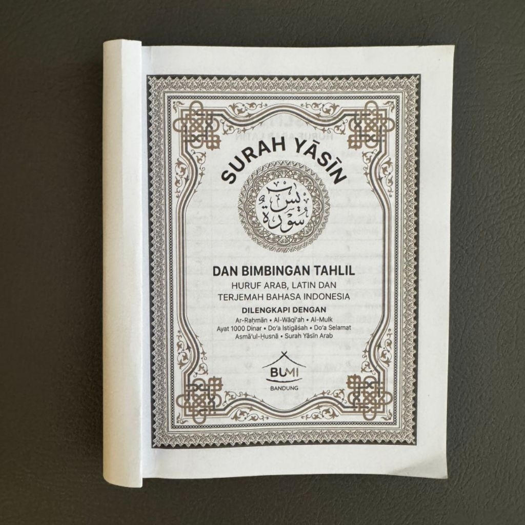 [144 HVS] Yasin Tahlil Istigosah Premium I Buku Tanpa Cover I Sudah Potong Jadi