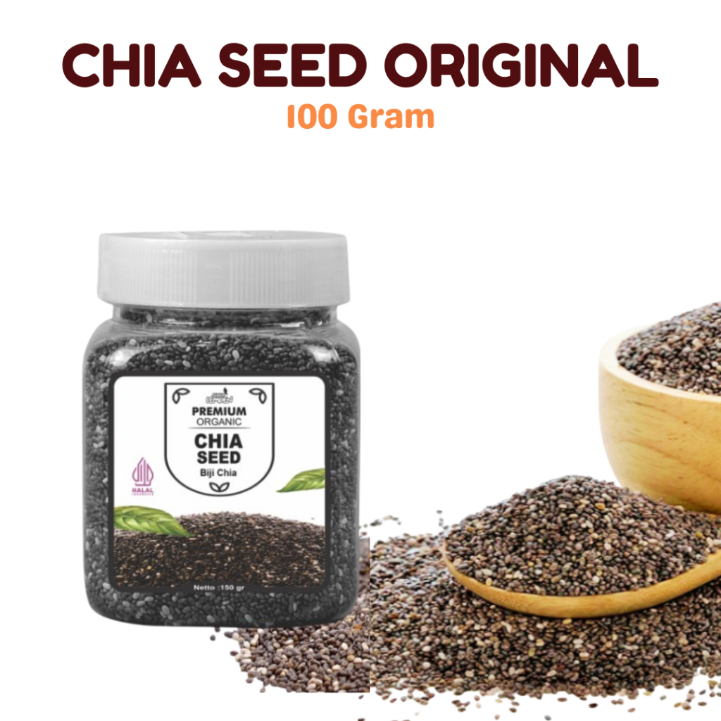 

Suur Lemoen Chia Seed Organik 150 gram Black Chia Seeds