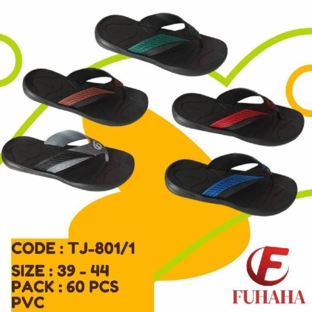 [GROSIR] Sandal Pria Fuhaha TJ-801 Model Jepit Casual – Ukuran 39–44