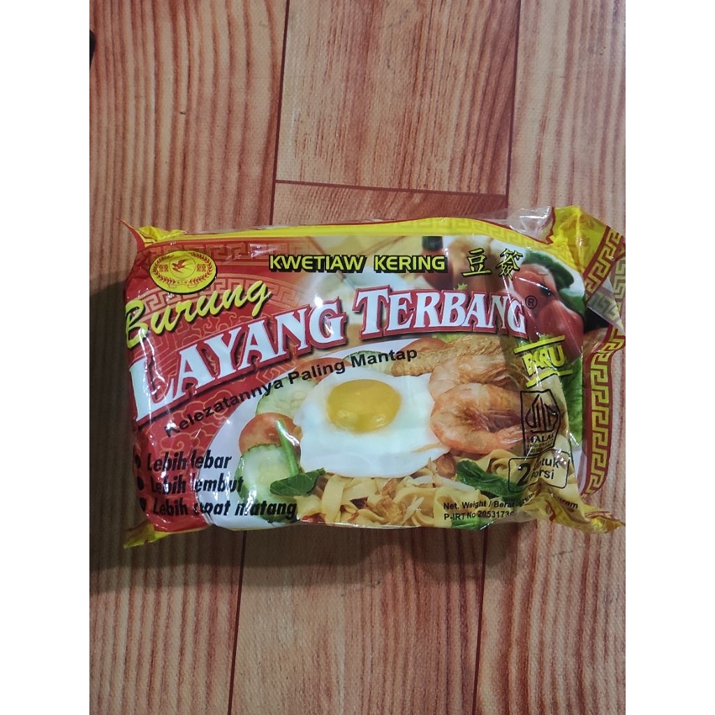 

kwetiau kering lebaran burung layang terbang halal