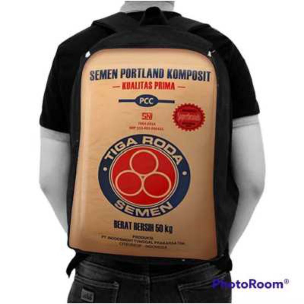 Tas ransel semen tiga roda, ransel kerupuk, ransel miegoreng