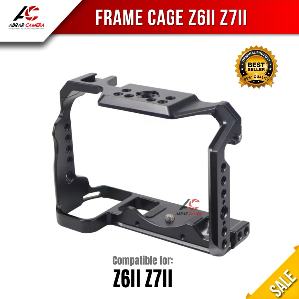 Cage Rig Frame Kamera Aluminium Alloy for Nikon Z6II / Z7II