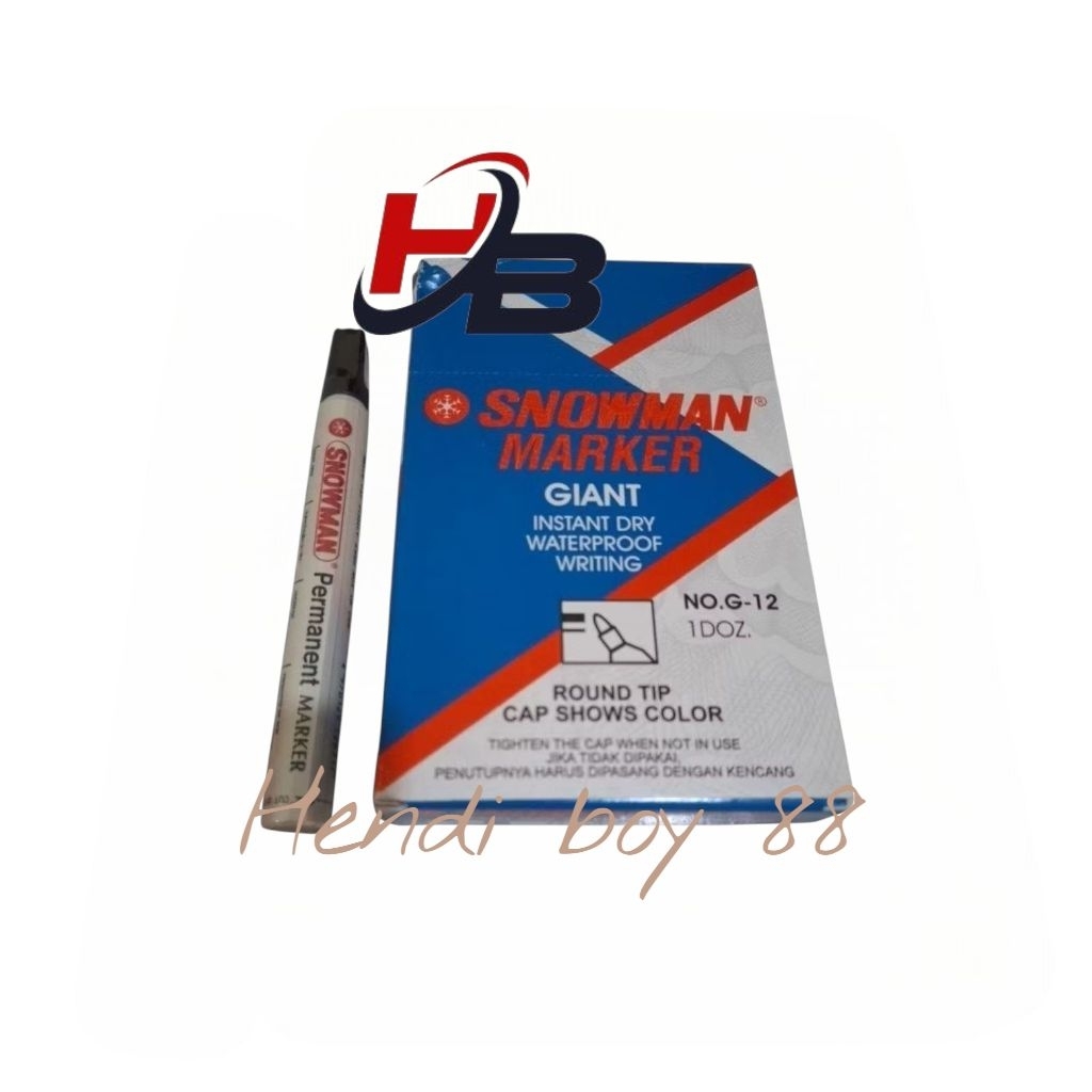 

SPIDOL SNOWMAN PERMANENT MARKER HITAM