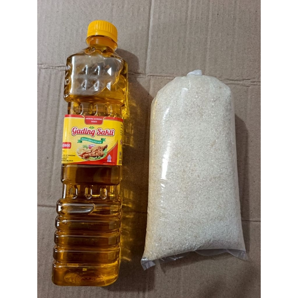 

Paket Gula pasir 850 gram dan Minyak goreng 700 ml