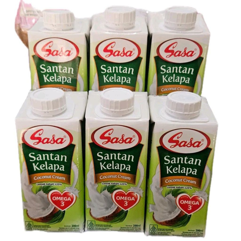 

SANTAN SASA 200ML SASA SANTAN KELAPA 200 ML isi 6 Pcs + Free Gift Random