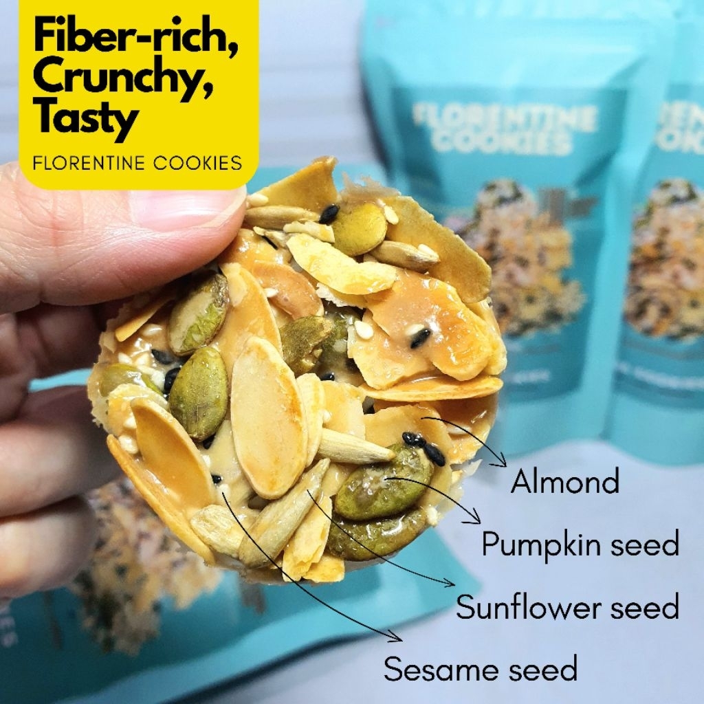 Florentine Cookies Almond Pumpkin Sunflower Sesame Seeds 75 gram